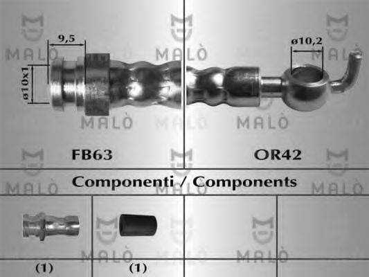 MALO 80039 Гальмівний шланг