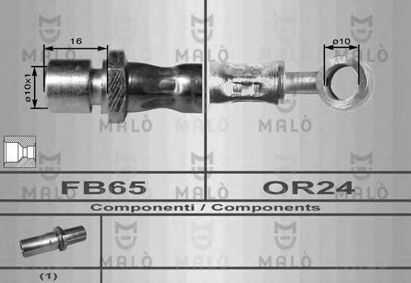MALO 80114 Гальмівний шланг