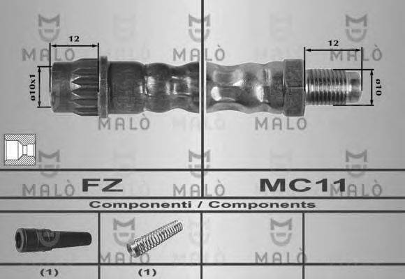 MALO 80206 Гальмівний шланг
