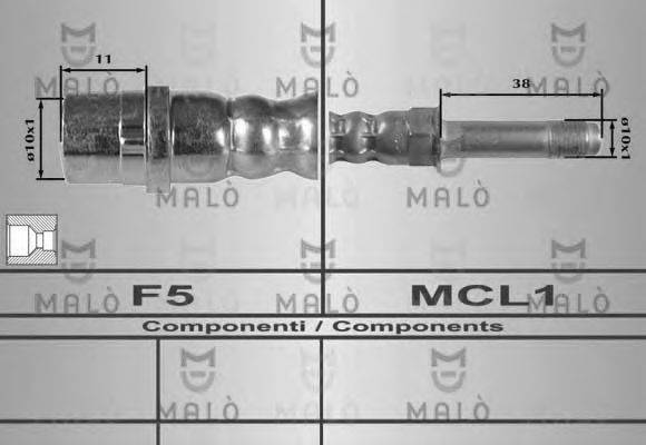 MALO 80235 Гальмівний шланг