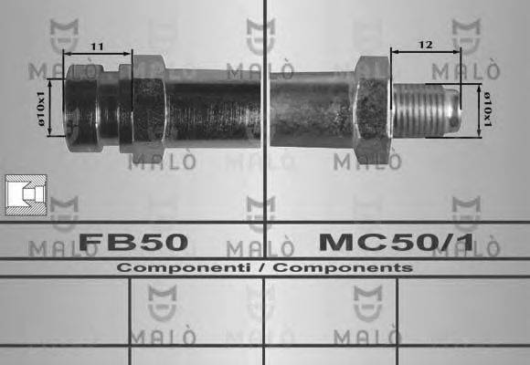 MALO 80343 Гальмівний шланг