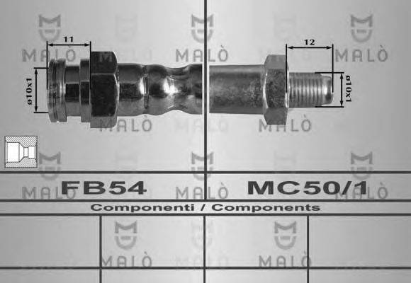 MALO 80352 Гальмівний шланг