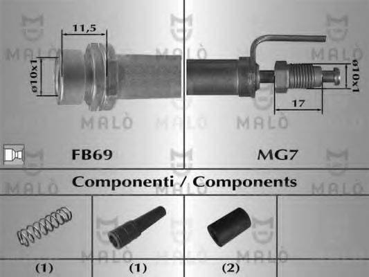 MALO 80354 Гальмівний шланг