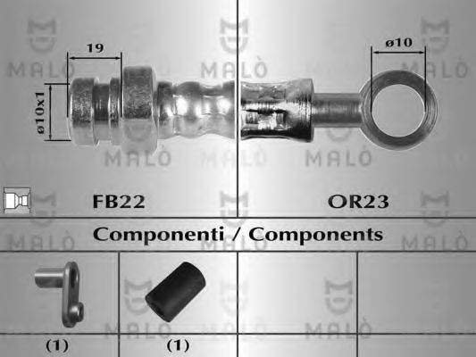 MALO 80357 Гальмівний шланг