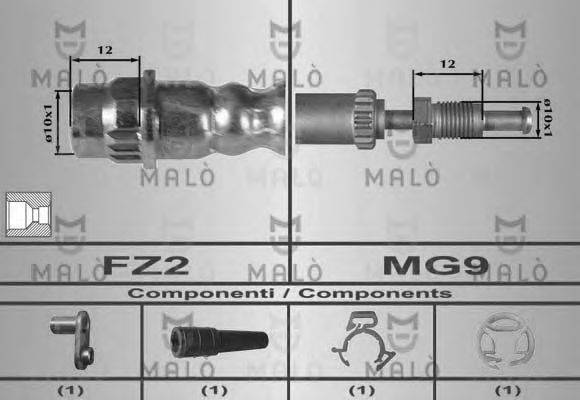 MALO 80361 Гальмівний шланг