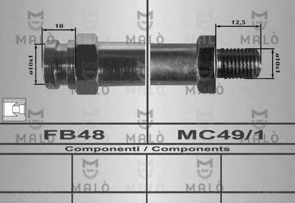 MALO 80396 Гальмівний шланг