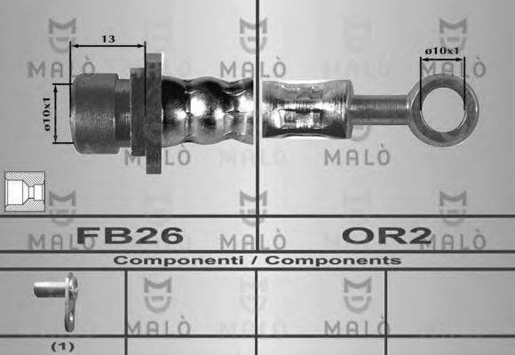 MALO 80462 Гальмівний шланг