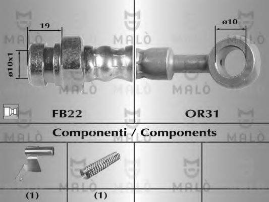 MALO 80484 Гальмівний шланг