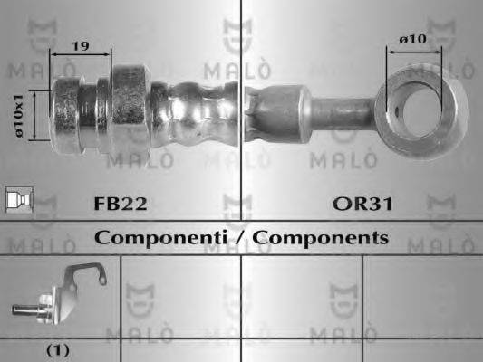 MALO 80512 Гальмівний шланг