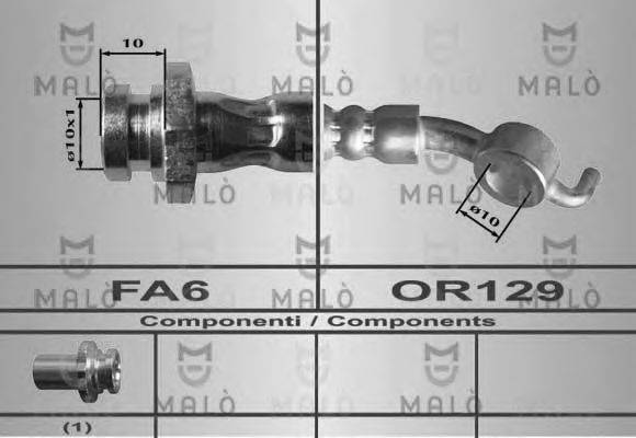 MALO 80573 Гальмівний шланг