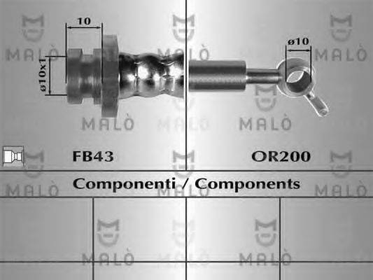 MALO 80690 Гальмівний шланг