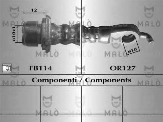 MALO 80706 Гальмівний шланг