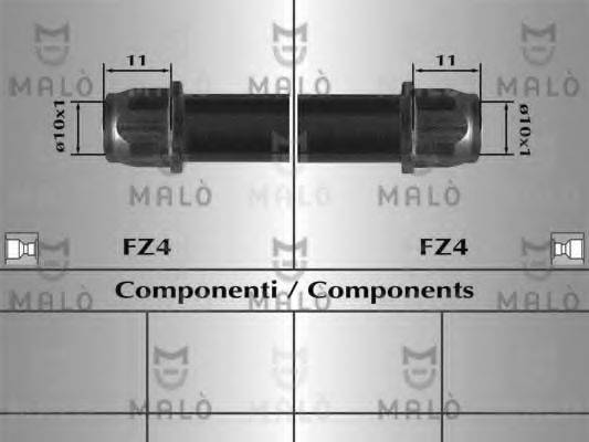 MALO 80744 Гальмівний шланг