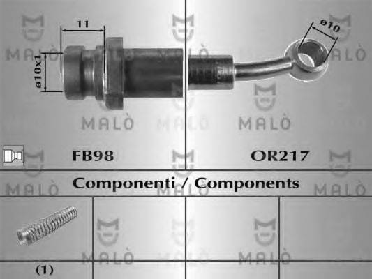 MALO 80772 Гальмівний шланг
