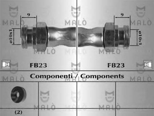 MALO 80842 Гальмівний шланг