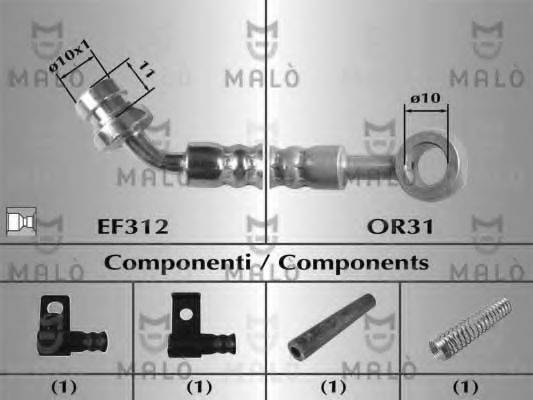 MALO 80918 Гальмівний шланг