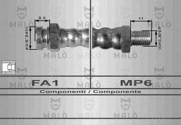 MALO 8101 Гальмівний шланг