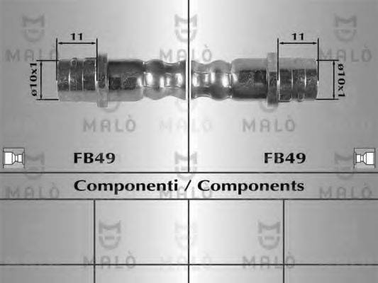 MALO 81013 Гальмівний шланг