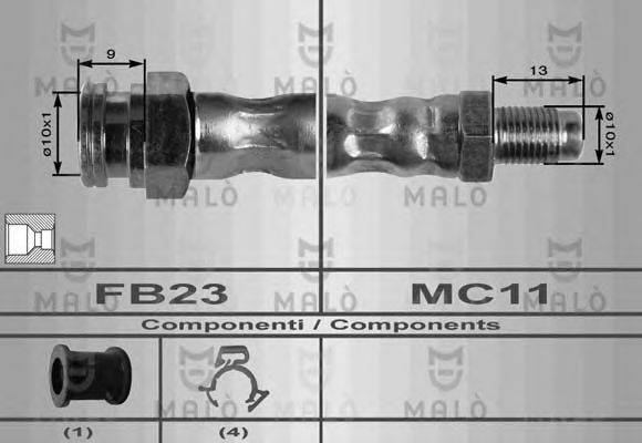 MALO 8352 Гальмівний шланг