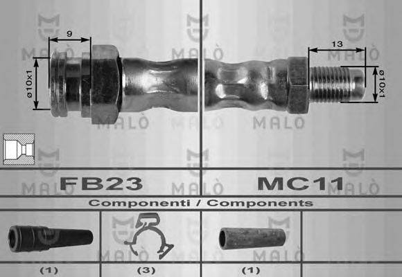 MALO 8357 Гальмівний шланг