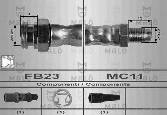 MALO 8410 Гальмівний шланг