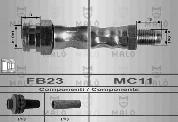 MALO 8435 Гальмівний шланг