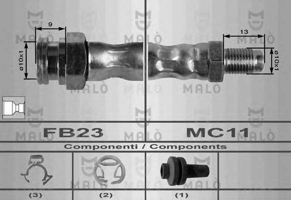 MALO 8436 Гальмівний шланг