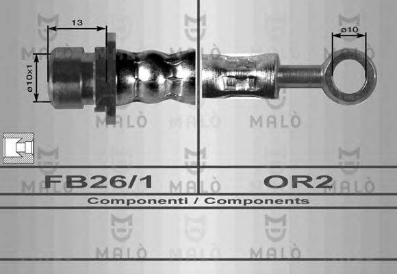 MALO 8478 Гальмівний шланг