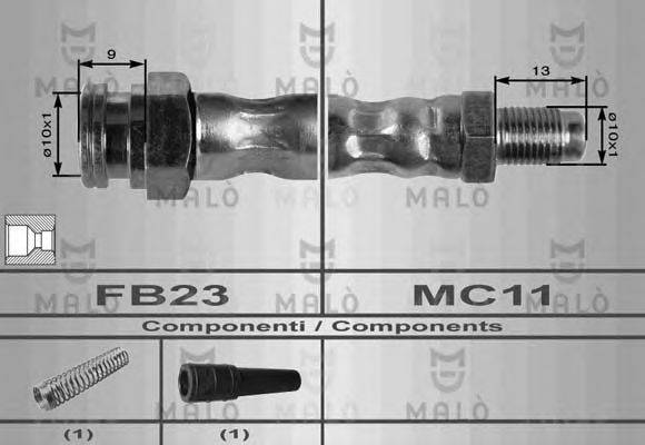 MALO 8528 Гальмівний шланг