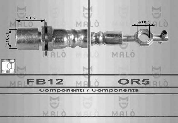 MALO 8537 Гальмівний шланг