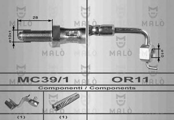 MALO 8556 Гальмівний шланг