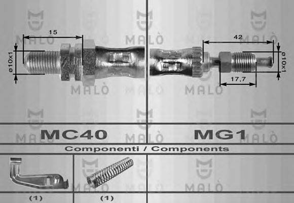 MALO 8687 Гальмівний шланг