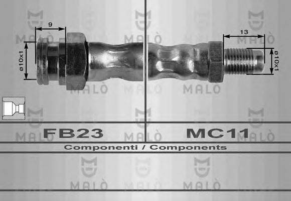 MALO 8946 Гальмівний шланг