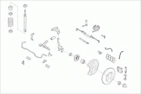 SACHS MERCECKLAFS015 Рульове управління; Підвіска колеса