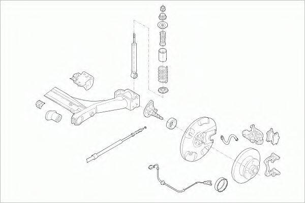 SACHS VWGOLFRS010 Рульове управління; Підвіска колеса