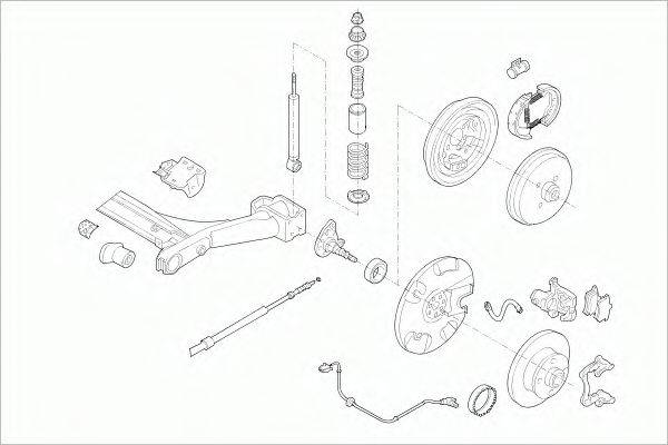 SACHS VWGOLFRS020 Рульове управління; Підвіска колеса