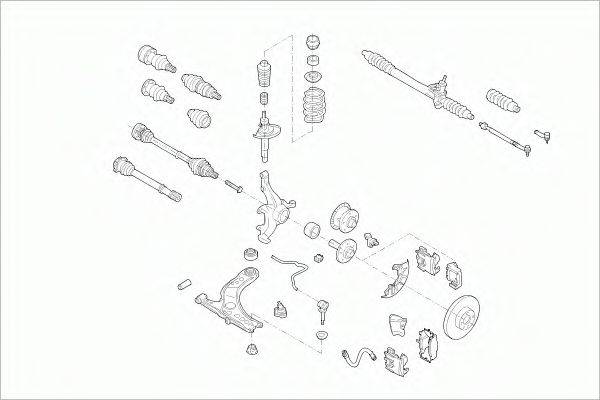 SACHS VWGOLFFS032 Рульове управління; Підвіска колеса