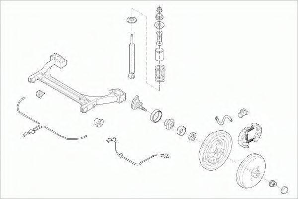 SACHS VWPOLORS001 Рульове управління; Підвіска колеса