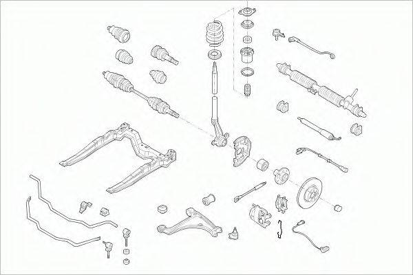 SACHS OPELASTRAFS008 Рульове управління; Підвіска колеса