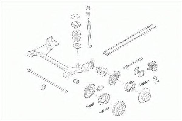 SACHS OPELASTRARS015 Рульове управління; Підвіска колеса