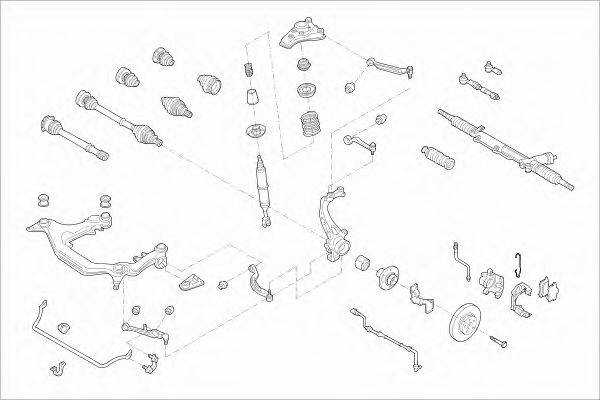 SACHS AUDIA4FS004 Рульове управління; Підвіска колеса