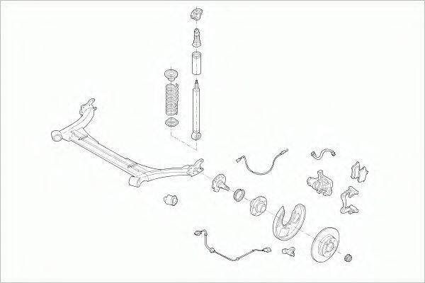 SACHS AUDIA3RS001 Рульове управління; Підвіска колеса