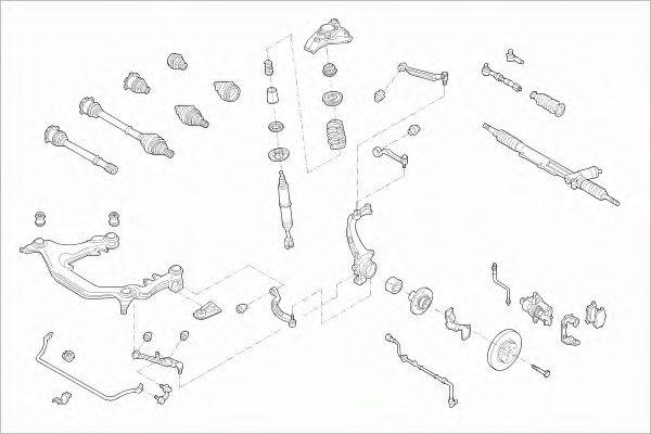 SACHS VWPASSAFS034 Рульове управління; Підвіска колеса