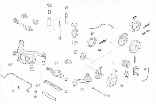 SACHS BMW3RS004 Рульове управління; Підвіска колеса