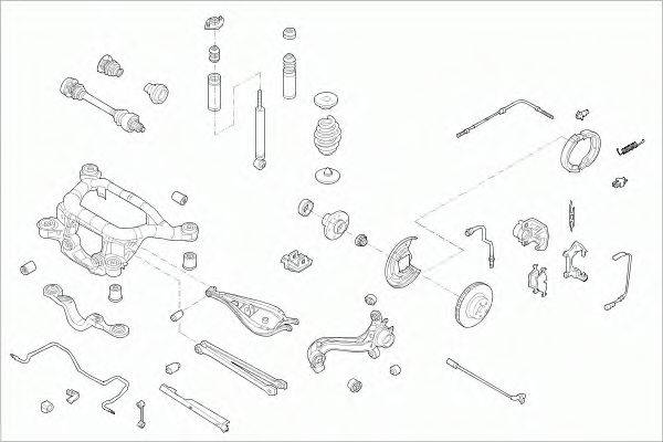 SACHS BMW3CABRS004 Рульове управління; Підвіска колеса