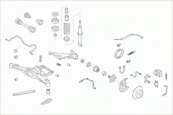 SACHS BMW5RS001 Рульове управління; Підвіска колеса