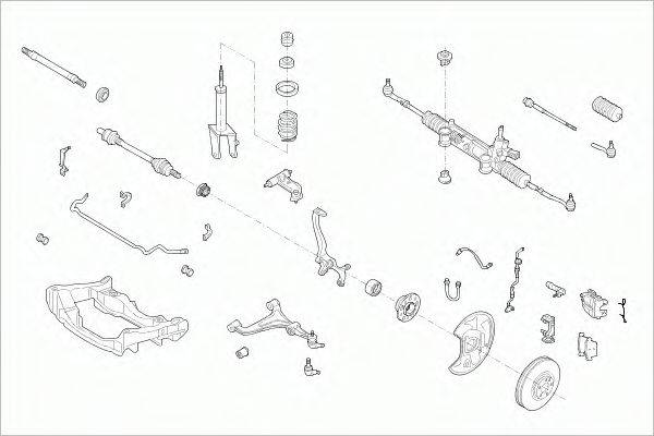 SACHS MERCEEKLAFS002 Рульове управління; Підвіска колеса