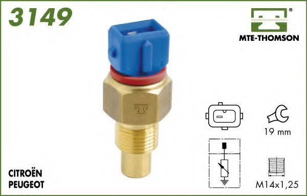 MTE-THOMSON 3149 Датчик, температура олії; Датчик, температура охолоджувальної рідини