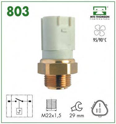 MTE-THOMSON 803 Термивимикач, вентилятор радіатора