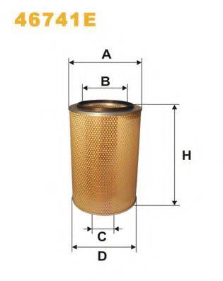 WIX FILTERS 46741E Повітряний фільтр